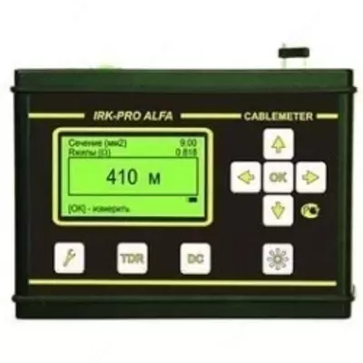 CableMeter E — рефлектометр + мост для измерения длины и входного контроля силового кабеля