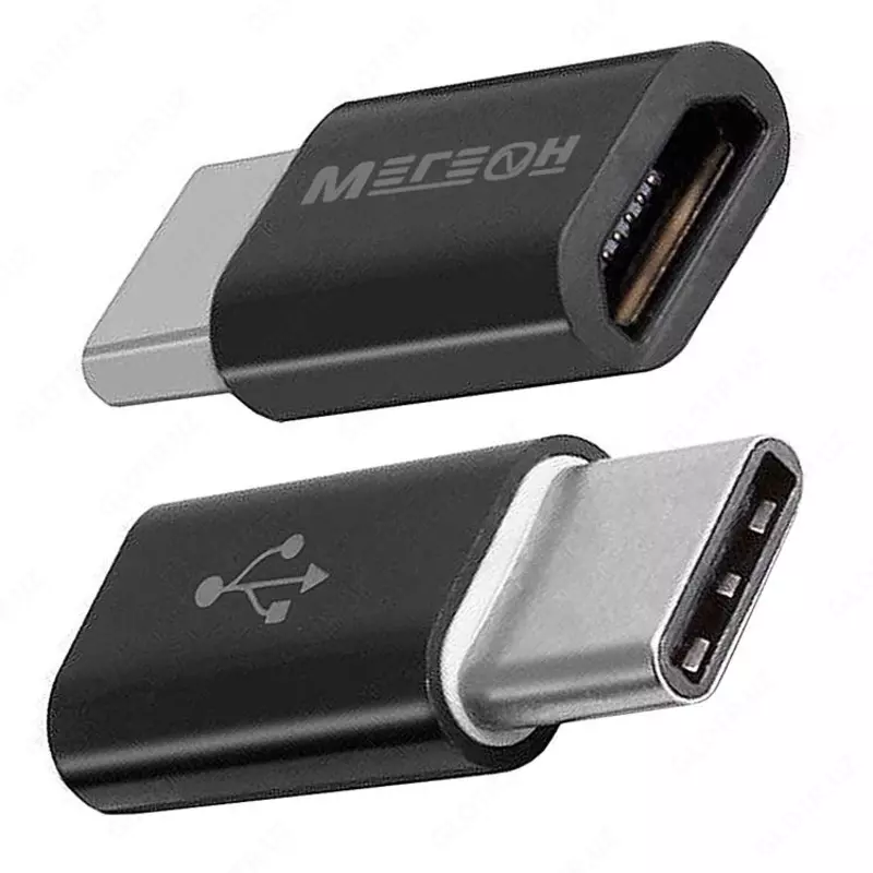 МЕГЕОН 33203К — переходник (USB-C папа - microUSB мама)