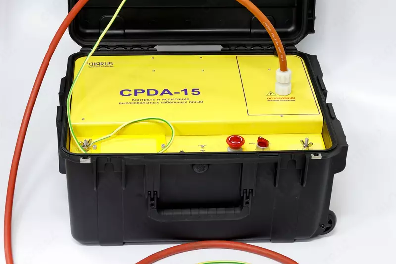  CPDA-15 - buzilmaydigan usul yordamida kabel liniyalarining izolyatsiya holatini diagnostika qilish uchun portativ avtonom tizim. - 