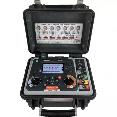  DET2/3 50M KIT — измеритель сопротивления заземления (c комплектом штырей и испытательных кабелей 50 м) - 