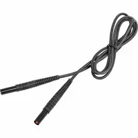  WAPRZ1X2BLBB — провод измерительный 1 2м с разъёмами банан чёрный - 