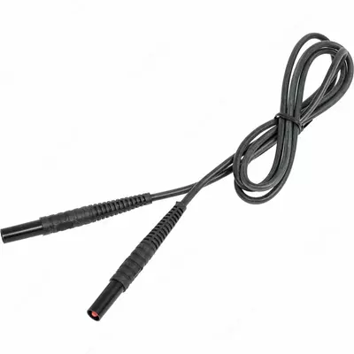  WAPRZ1X2BLBB — провод измерительный 1 2м с разъёмами банан чёрный - 