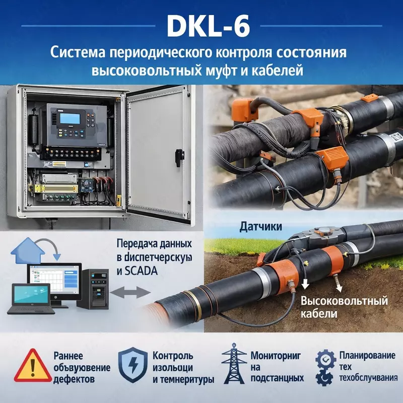 DKL-6 — система периодического контроля состояния высоковольтных муфт и кабелей