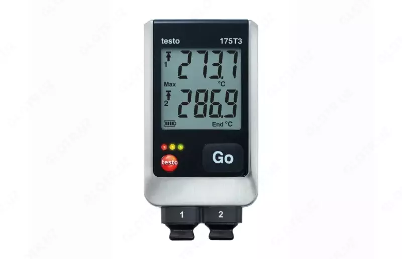 testo 175 T3 - tashqi prob uchun ulagichga ega 2 kanalli harorat malumotlarini qayd qiluvchi (T va K tipidagi)