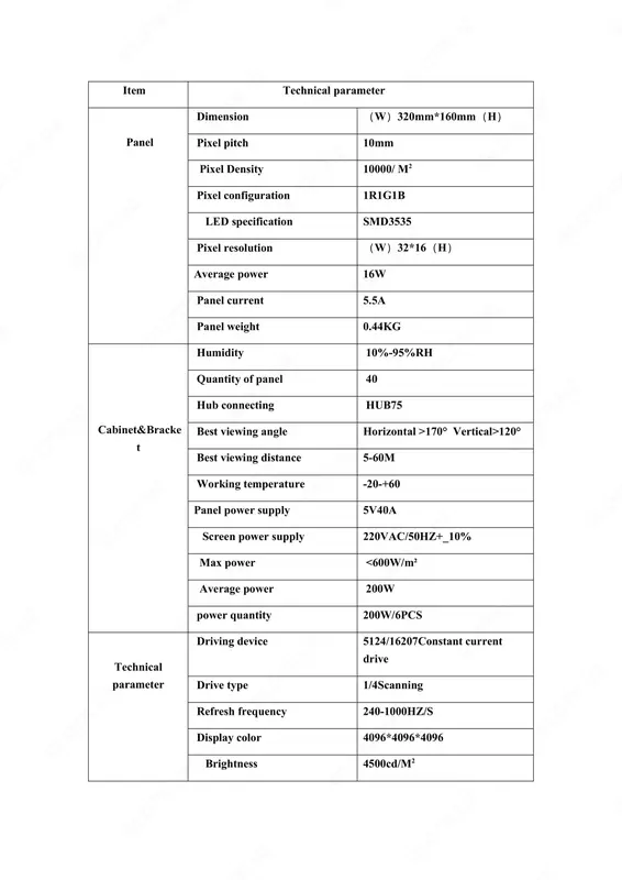 Led Модуль p10 RGB4s-SMD3535 (полноцветный
