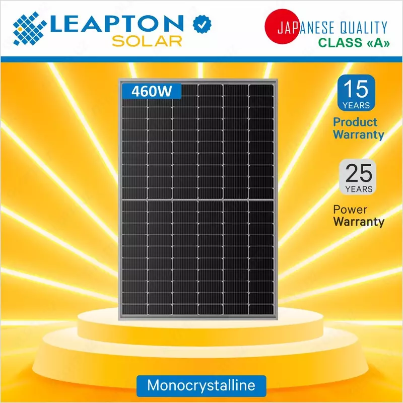 Солнечные панели LEAPTON ENERGY | 460W | ЯПОНИЯ | ORIGINAL | 0.175 уе/Вт.