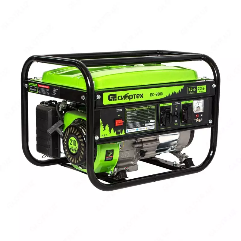 Генератор бензиновый БС-2800. 2 5 кВт. Ручной стартер//СИБРТЕХ