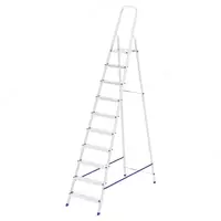 Стремянка алюминиевая 10 ступеней. Высота площадки: 208 см//СИБРТЕХ