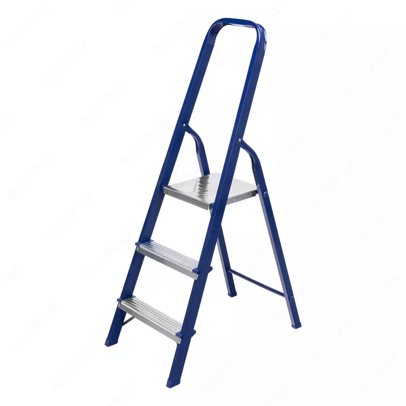 Стремянка стальная 3 ступени. Высота площадки: 58 5 см (СИБРТЕХ)