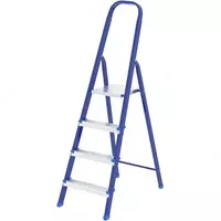 Стремянка стальная 4 ступени. Высота площадки: 80 см (СИБРТЕХ)