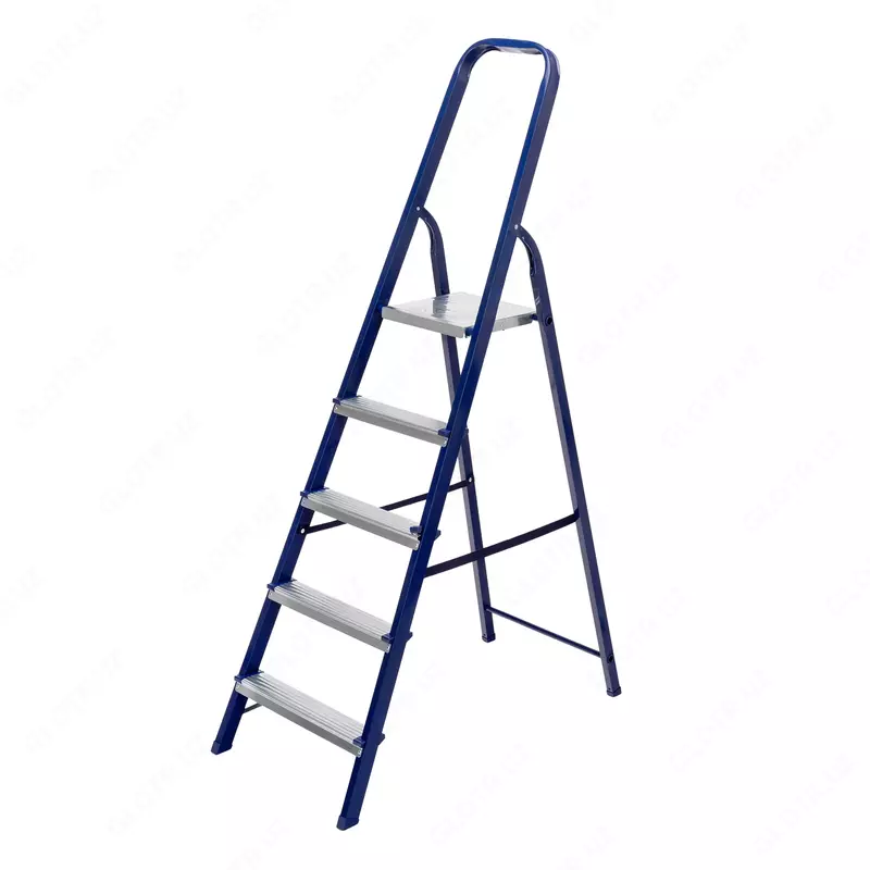 Стремянка стальная 5 ступеней. Высота площадки: 102 см (СИБРТЕХ)