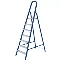 Стремянка стальная 7 ступеней. Высота площадки: 142 см//СИБРТЕХ