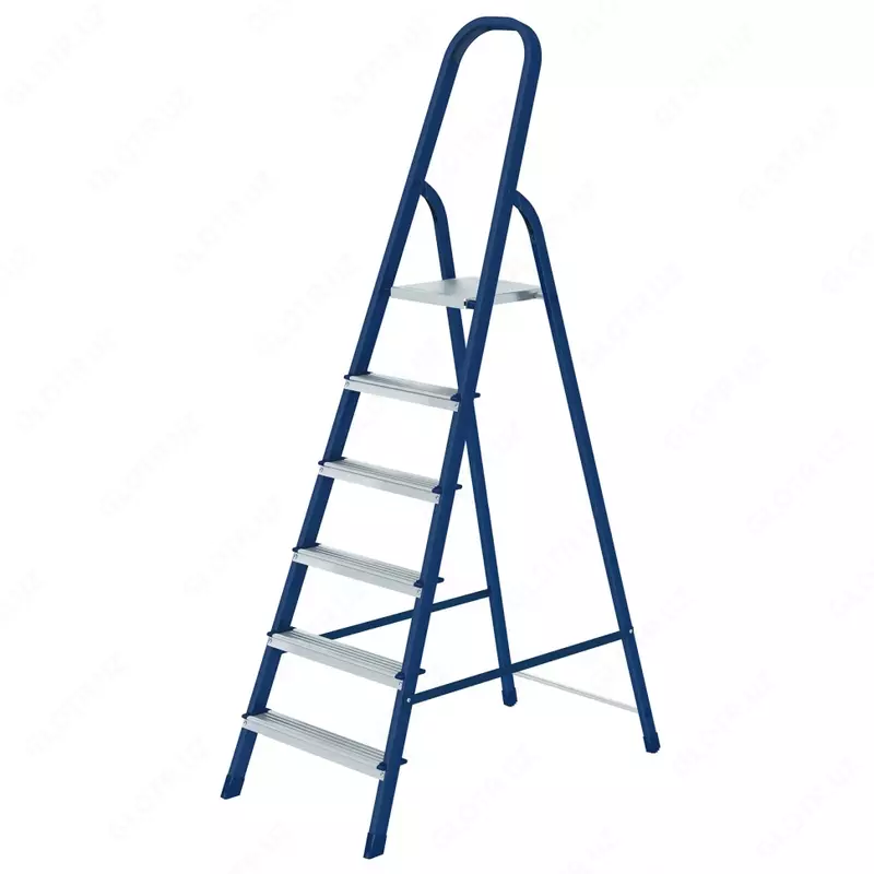  Стремянка стальная 6 ступеней. Высота площадки: 122 см//СИБРТЕХ - 