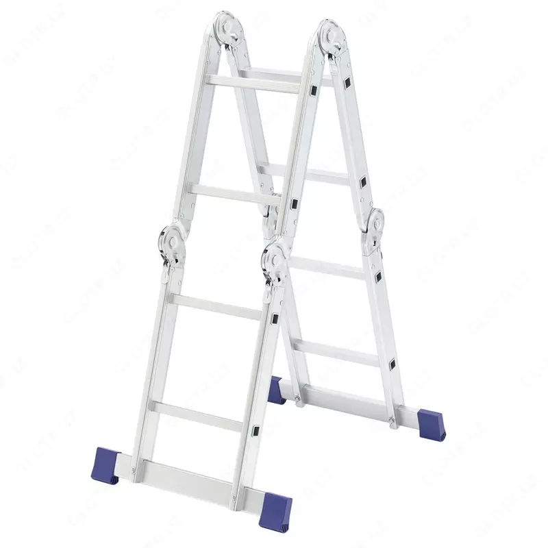 Лестница шарнирная алюминиевая  4х2  Россия (Сибртех)