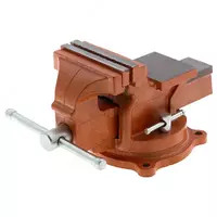 Тиски слесарные  100 мм  поворотные  с наковальней Sparta