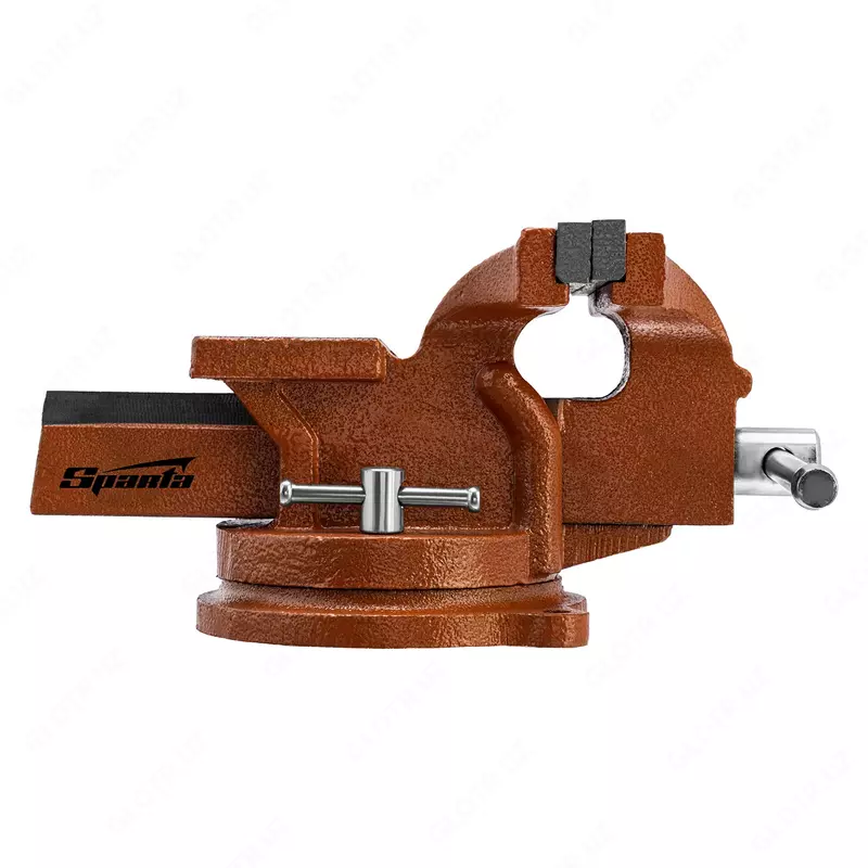   Тиски слесарные  125 мм  поворотные  с наковальней Sparta