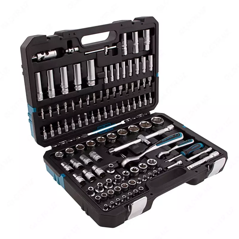  Набор инструментов  1/4  1/2  CrV  120 зубьев  109 предметов (Gross) - 