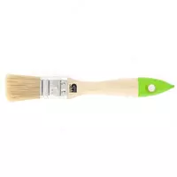  Кисть плоская 25 мм  натуральная щетина  деревянная ручка (Сибртех) - 