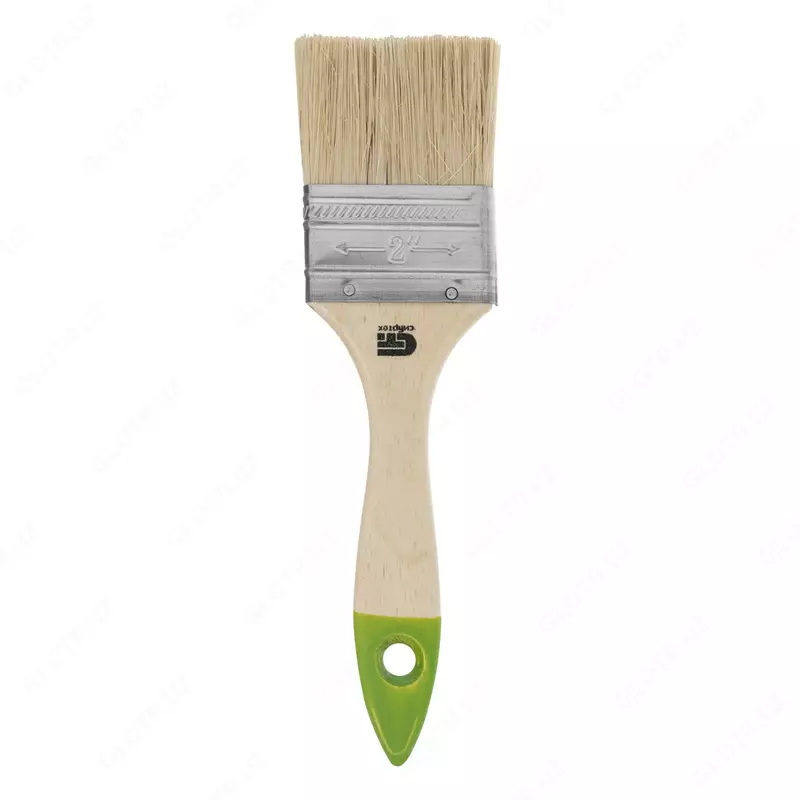 Кисть плоская 50 мм  натуральная щетина  деревянная ручка (Сибртех)