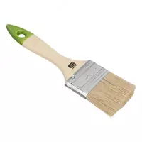  Кисть плоская 50 мм  натуральная щетина  деревянная ручка (Сибртех) - 