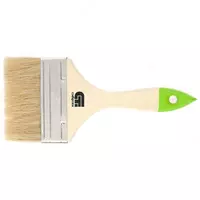 Кисть плоская 100 мм  натуральная щетина  деревянная ручка (Сибртех)