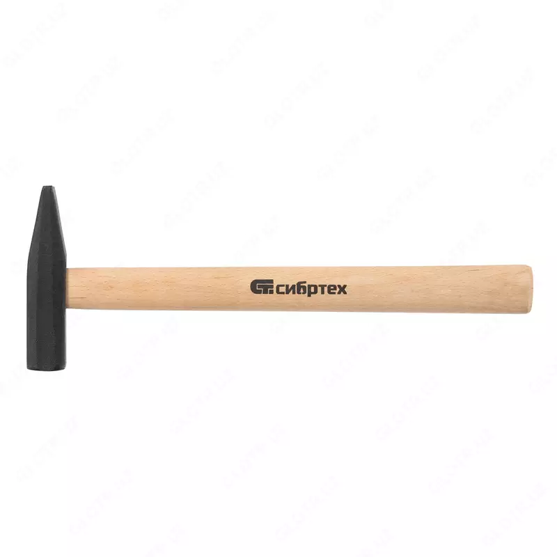  Молоток слесарный  400 г  квадратный боек  деревянная рукоятка Сибртех - 