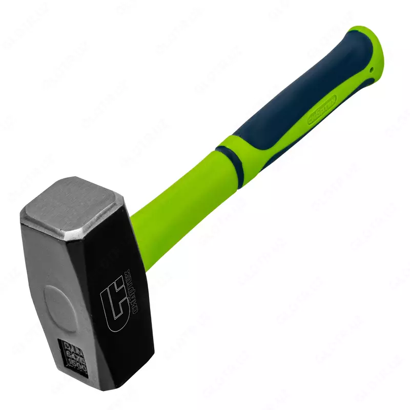 Кувалда  1500 г  фибергласовая обрезиненная рукоятка Сибртех