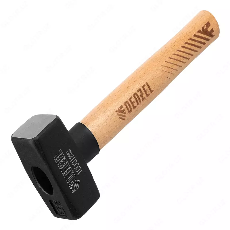 Кувалда  1000 г  кованая головка  буковая рукоятка Denzel