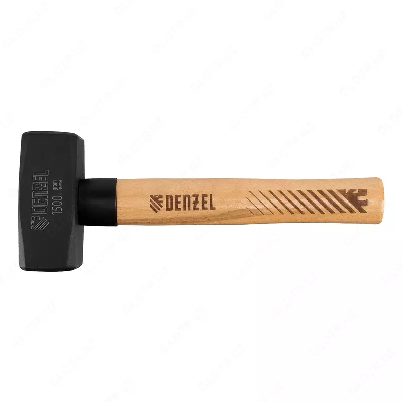   Кувалда  1500 г  кованая головка  буковая рукоятка Denzel