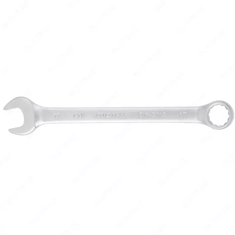 Ключ комбинированный  17 мм  CrV  матовый хром Matrix
