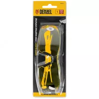 Очки защитные открытые  поликарбонатные  желтая линза  2х комп.дужки Denzel