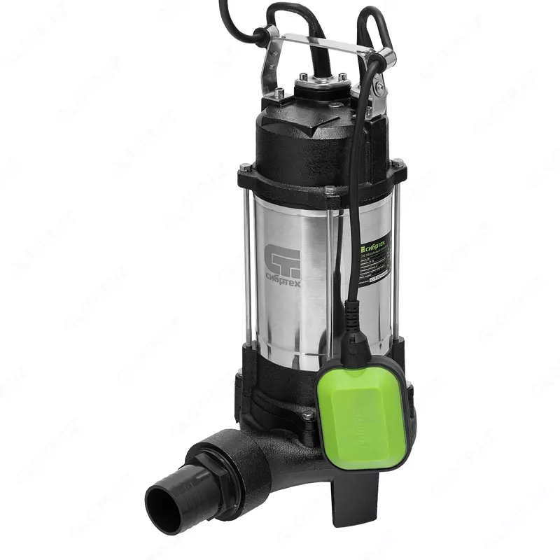 Фекальный насос СФН1100-Н  1100 Вт  напор 10 м  18000 л/ч  нож Сибртех