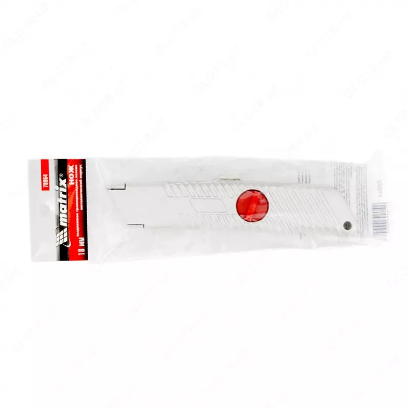  Нож  19 мм  выдвижное трапециевидное лезвие  металлический корпус Matrix - 