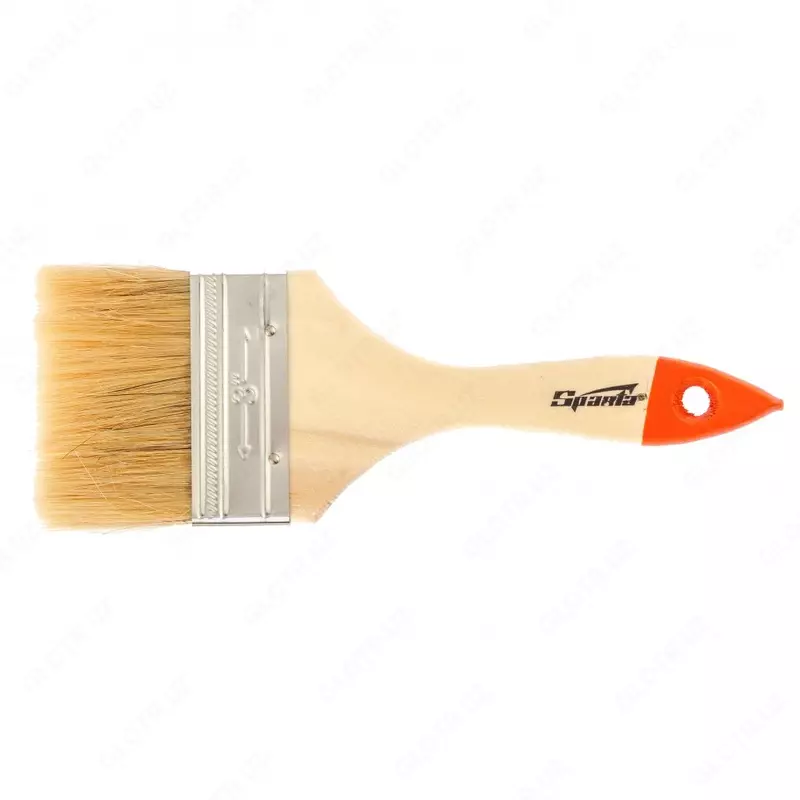 Кисть плоская Slimline 3 (75 мм)  натуральная щетина  деревянная ручка Sparta