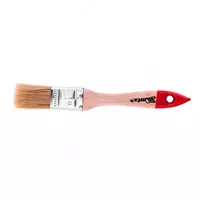 Кисть плоская Стандарт 1 (25 мм)  натуральная щетина  деревянная ручка MTX