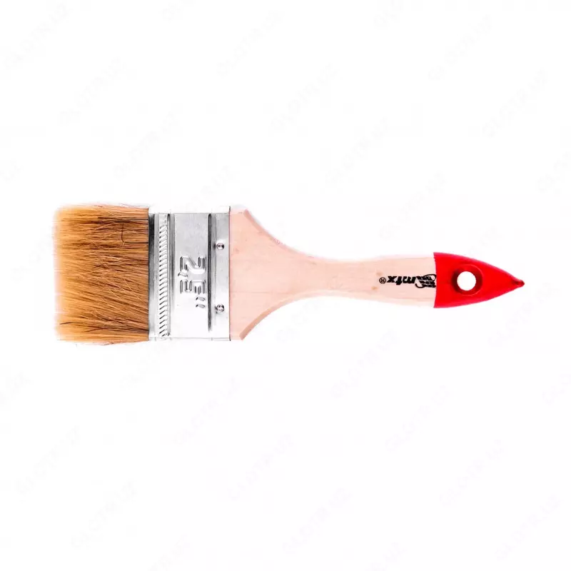 Кисть плоская Стандарт 2.5 (63 мм)  натуральная щетина  деревянная ручка MTX