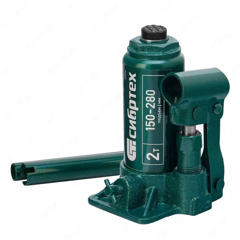 Домкрат гидравлический бутылочный  2 т  150-280 мм Сибртех