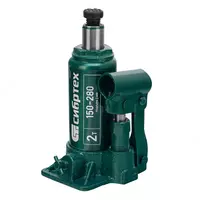  Домкрат гидравлический бутылочный  2 т  150-280 мм Сибртех - 