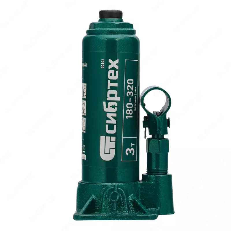  Домкрат гидравлический бутылочный  3 т  180-320 мм Сибртех - 
