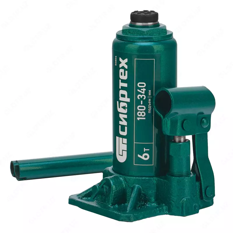 Домкрат гидравлический бутылочный  6 т  180-340 мм Сибртех