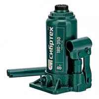 Домкрат гидравлический бутылочный  8 т  180-350 мм Сибртех