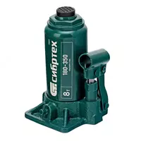  Домкрат гидравлический бутылочный  8 т  180-350 мм Сибртех - 