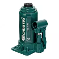  Домкрат гидравлический бутылочный  10 т  190-370 мм Сибртех - 