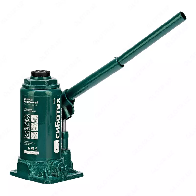   Домкрат гидравлический бутылочный  10 т  190-370 мм Сибртех