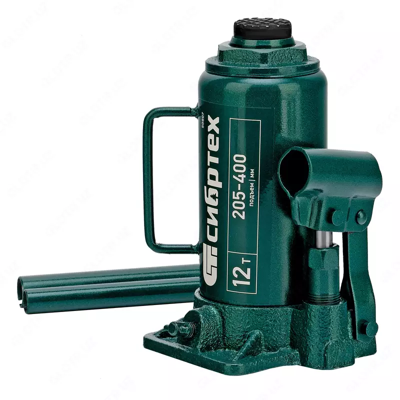 Домкрат гидравлический бутылочный  12 т  205-400 мм Сибртех