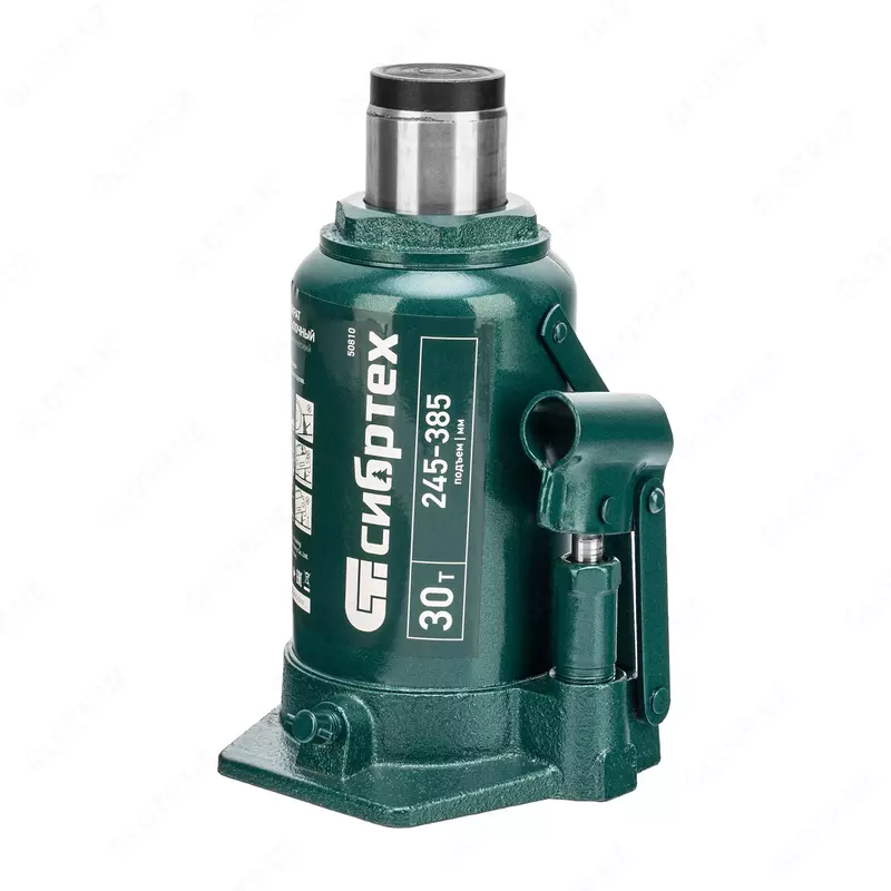  Домкрат гидравлический бутылочный  30 т  245-385 мм Сибртех - 