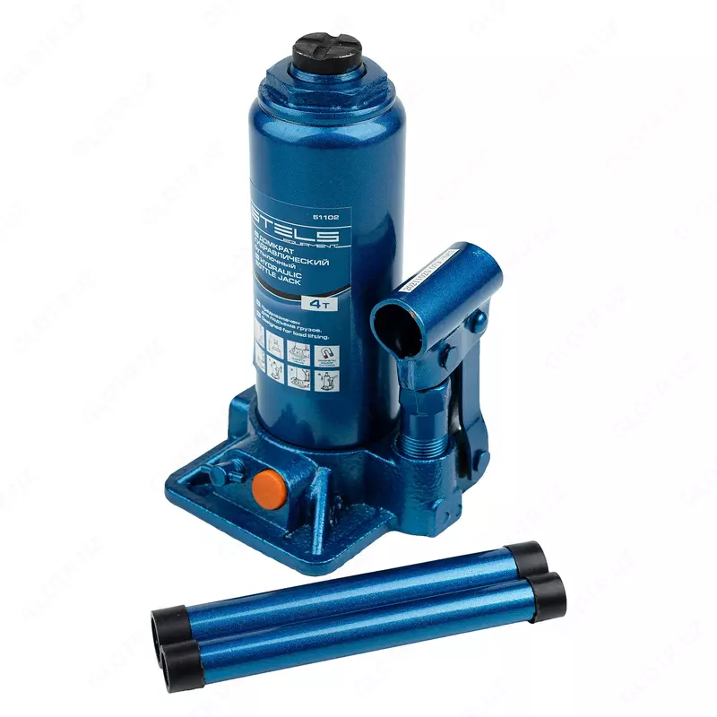 Домкрат гидравлический бутылочный  4 т  H подъема 195-380 мм Stels
