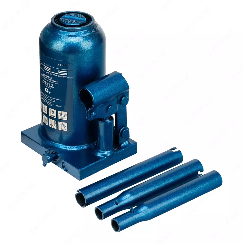 Домкрат гидравлический бутылочный телескопический  6 т  H подъема 170-420 мм Stels