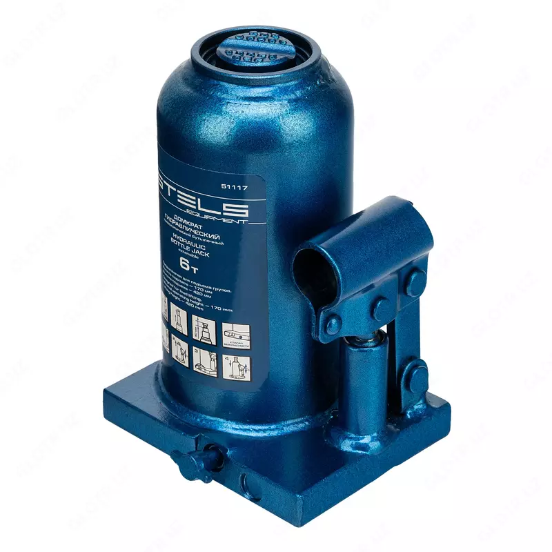  Домкрат гидравлический бутылочный телескопический  6 т  H подъема 170-420 мм Stels - 