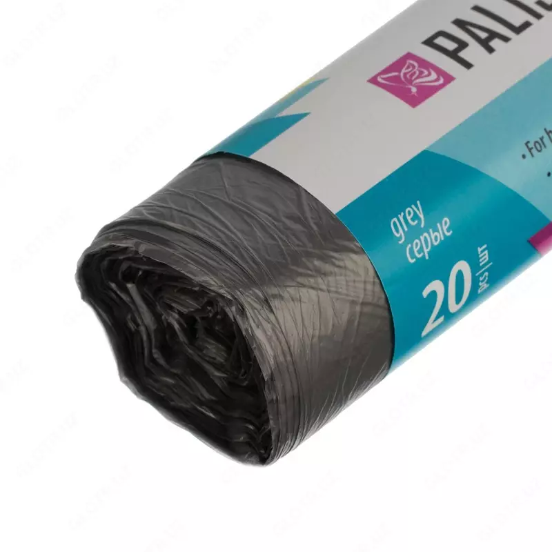  Пакеты для мусора 60 л x 20 шт. серые  Home Palisad - 7 000 so'm / dona